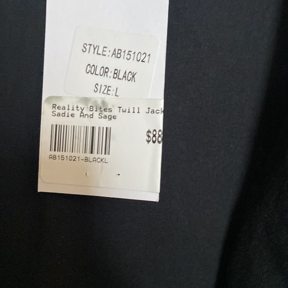 Black Sadie and Sage cropped jacket - NWT - Picture 3 of 4